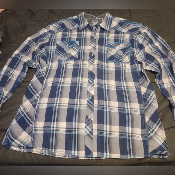 BKE Button Down Flannel XXL Men's - Picture 3 of 5